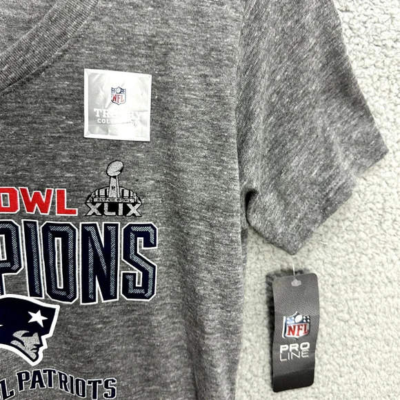 New England‎ Patriots ShirtWomens Large NFL Pro Line Super Bowl Champions NWT - Picture 3 of 6